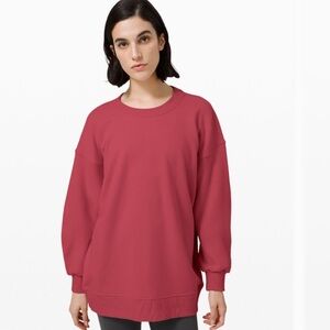 Lululemon Perfectly Oversized Crew Red
